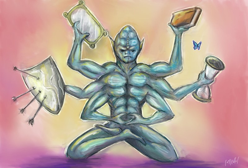 Meditating Monster